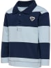 Hummel Shirt "Hmlmini Loose Stripe Polo Shirt" in Blau