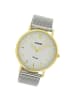 Oozoo Analog-Armbanduhr Oozoo Vintage Series silber groß (ca. 40mm)