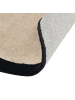 Beliani Kurzflor SAKARO in Grün/Beige - (W) 160 x (L) 160 cm
