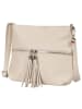 Florence Florence Umhängetasche Leder beige ca. 30cm