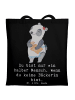 Mr. & Mrs. Panda Tragetasche Bäckerin Herz mit Spruch in Schwarz
