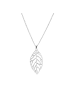 Alexander York Kette mit Anhänger LEAF in 925 Sterling Silber, 2-tlg.