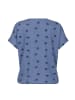 naketano T-Shirt Schnella Baustella 20 Blue Melange Dog Print