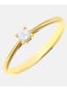 Diamant L'éternel Ring aus 375 Gelbgold mit 0.1 Karat Diamant