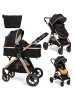 BeBelissimo 2 en 1 Kinderwagen - Wickeltasche - Nicea in Gold