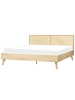 Beliani Doppelbett MONPAZIER in Braun - (W) 187 x (H) 99 x (L) 209 cm