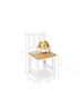 Pinolino Kinderstuhl Fenna, weiß/natur, 25.5 x 25.5 x 55 cm