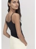 Hessnatur Spaghetti Top Fitted 2er-Set in schwarz