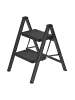 SONGMICS Trittleiter Brody in schwarz - (B)43.4 x (H)61.8 x (T)55 cm