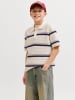 JACK & JONES Junior Gestricktes Polo in Sea Salt