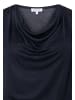 More & More feminines Shirt mit Wasserfall-Ausschnitt in marine