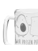 Mr. & Mrs. Panda Gravur Bierkrug Avocado Toast mit Spruch in Transparent