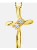 Diamant L'éternel Halskette aus 375 Gelbgold mit Diamant