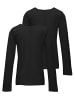KIDS ONLY Langarmshirts 2er Pack KOGNEW ONLY L/S TEE in black