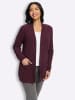 Sieh an! Strickjacke in burgund