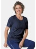 GOLDNER T-Shirt mit Ausbrenneroptik in marine
