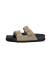 VITAFORM Veloursleder Pantoletten in taupe