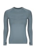SNOCKS Sportshirt langarm Damen mit Daumenloch 1 Stück in Taubenblau