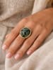 collezione alessandro Ring " Dschungel " in khaki