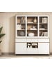 Furn.Design Buffet weiß, Eiche, Buffetschrank skandinavisch 164 cm mit Soft-Close