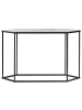Beliani Konsolentisch PERRIN in Weiß/Schwarz - (W) 120 x (H) 75 x (L) 35 cm
