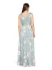 Vera Mont Abendkleid mit Blumenprint in Stone/Rosé