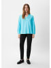 comma Bluse in 6223_türkisblau