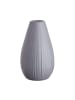 Butlers Vase Höhe 16cm RIFFLE in Grau