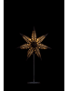 Sterntaler Dekostern | Weihnachtsstern Papier | Samt | Faltstern mit Ständer | Sc