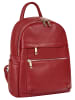 Samantha Look Rucksack echt Leder in rot
