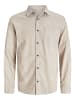 Jack & Jones Hemd mit Rundhalsausschnitt aus Baumwolle in Creme