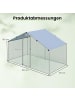 COSTWAY Hühnerstall Winterfest 300x170x190cm in Silber
