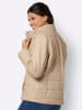 Sieh an! Lederimitat-Jacke in beige