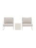 ebuy24 Lounge-Set Lissabon (3-teilig) Beige 40 x 40 cm