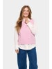 SAINT TROPEZ Strickweste MilaSZ Gerade Passform in Pink Nectar