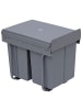 HOMCOM Einbaumülleimer-48L x 34,2B x 41,8H cm-Grau