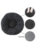 Intirilife Hundebett Katzenbett in Dunkel Grau 80cm