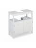 relaxdays Waschbeckenunterschrank in Weiß - (B)60 x (H)60 x (T)30 cm