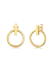 Elli Ohrringe 925 Sterling Silber Geo, Kreis in Gold