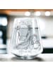 Mr. & Mrs. Panda Trinkglas Pinguin & Maus Wanderer ohne Spruch in Transparent