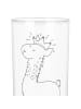 Mr. & Mrs. Panda Wasserglas Lama König ohne Spruch in Transparent