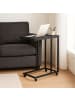 relaxdays Beistelltisch in Schwarz - (B)60 x (H)79 x (T)30 cm