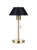 Beliani Tischleuchten CAPARO in Schwarz/Gold - (W) 20 x (H) 37 x (L) 20 cm