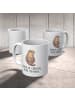 Mr. & Mrs. Panda Kaffeetasse Otter Muschel mit Spruch in Weiß