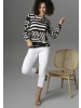Aniston SELECTED Shirtbluse in schwarz-offwhite-beige