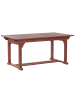Beliani Esstisch TOSCANA in Braun - (W) 90 x (H) 74 x (L) 160 cm