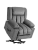 HOMCOM Fernsehsessel mit Aufstehhilfe-101L x 93B x 104H cm-Dunkelgrau