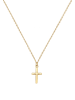 Elli Halskette 925 Sterling Silber Kreuz in Gold