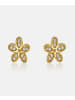 Diamant L'éternel Ohrringe aus 585 Gelbgold