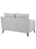 Beliani 2-Sitzer Sofa HOBRO in Grau/Schwarz - (W) 146 x (H) 87 x (L) 85 cm